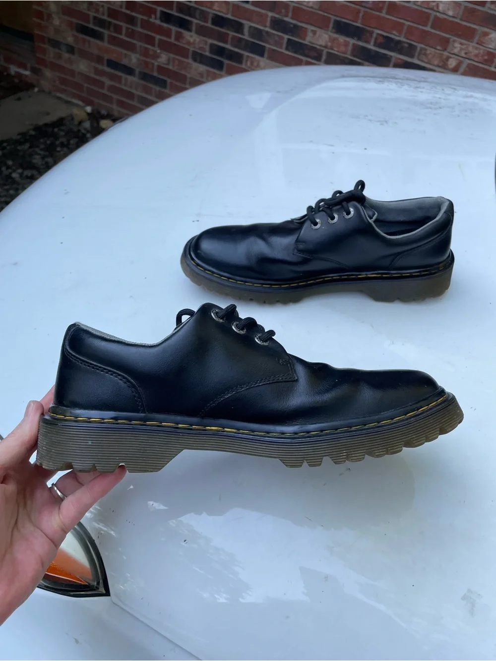 Dr Martens Kent Black Leather Oxford Shoes Size 9 Men’s